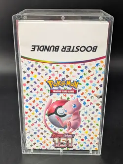 Pokemon 151 SV3.5 Booster Bundle Display Factory Sealed Case W/Acrylic Case - Image 1