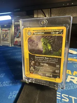 Tyranitar Aquapolis Holo Rare H28/H32 with great SWIRL 💎 Pokemon vintage - Image 1