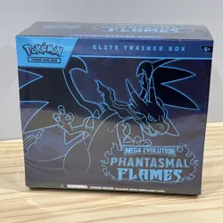 Pokemon TCG Mega Evolution Phantasmal Flames Elite Trainer Box ETB SEALED NEW! - Image 1