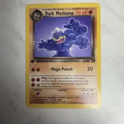 Pokemon Dark Machamp 27/82 1st Edition - Team Rocket Non Holo Pokemon Card - Image 1