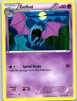 Golbat 2012 54/135 Uncommon Pokemon Card Regular - Image 1