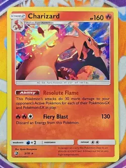 🔥Pokemon Charizard Sun & Moon 3/70 Trading Card Regular Finish English👍📈 - Image 1