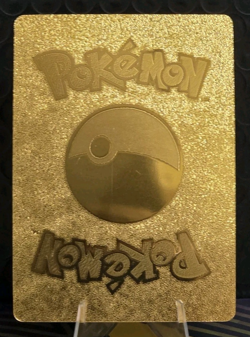 Pokemon Armored Pikachu GX 170hp Gold Foil Fan Art Collector Card TCG - Image 2