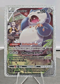 Pokemon Snorlax 150hp Silver Foil Fan Art Collector Card TCG - Image 1