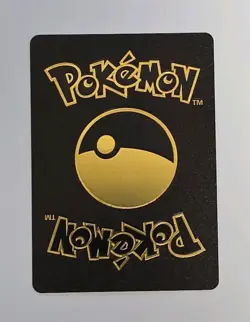 Pokemon Charizard EX Black Vinyl Gold Foil Fan Art Collector Card TCG Rainbow - Image 2