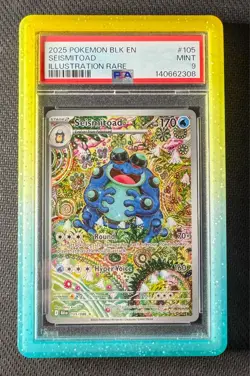Pokemon Seismitoad 105 Black Bolt PSA 9 MINT - Image 1