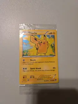 Pokemon Pikachu TCG Holo Card 42/146 2014 Movie Promo SEALED - Image 1
