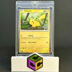 Pokemon Pikachu 025/165 Holiday Calendar 2025 Cosmos Holo Stamped - Image 1