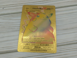 ⚡ Gold Metal Pikachu VMAX Rainbow Pokemon Card Collectible/Gift/Display⚡ - Image 2