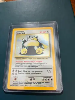 Snorlax 11/64 Pokemon Jungle Holo: No Symbol, Excellent Condition LP - Image 5