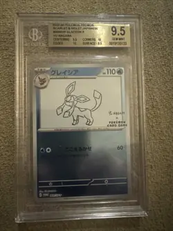 Pokemon Promos Scarlet & Violet Glaceon P Yu Nagaba BGS Beckett Gem Mint 9.5 - Image 1