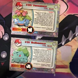 lot of 2 topps pokemon cards Bulbasaur And Venusaur - Image 2