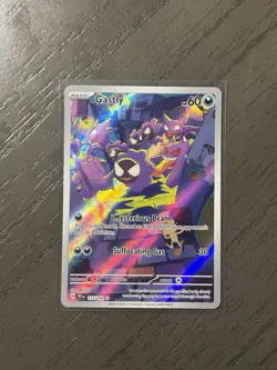 Gastly Pokemon Temporal Forces 177/162 Illustration Rare Full Art Holo SV NM - Image 1
