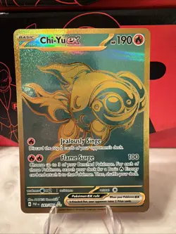 Pokemon TCG Chi-Yu ex Scarlet & Violet: Paldean Fates 241/091 Holo Hyper Rare - Image 1