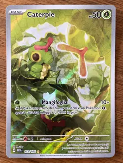 Pokemon CATERPIE • 172/165 Alternative Art • ITALIANO • 151 Near Mint NM Chr - Image 1
