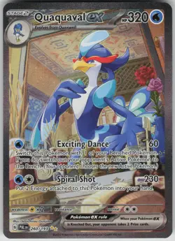 Pokemon TCG Quaquaval ex Special Illustration Rare SV02: Paldea Evolved 260/193 - Image 1