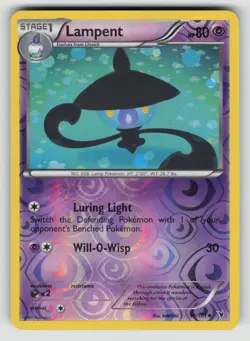 Lampent 59/101 Uncommon Noble Victories Pokemon Reverse Holo NM - Image 1