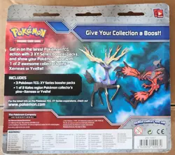 POKEMON XY BASE 3-PACK BLISTER WITH 3 BOOSTER PACKS AND YVELTAL PIN - Image 2