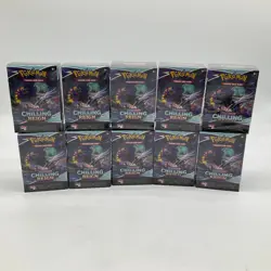 Lot of (10) Pokemon TCG Chilling Reign Build & Battle Prerelease Kit Box Sealed - Image 1
