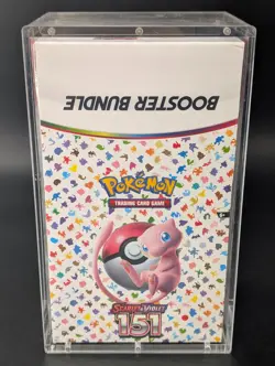 Pokemon 151 SV3.5 Booster Bundle Display Factory Sealed Case W/Acrylic Case - Image 1