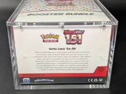 Pokemon 151 SV3.5 Booster Bundle Display Factory Sealed Case W/Acrylic Case - Image 3