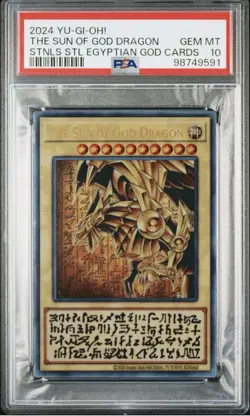 PSA10 GEM MINT THE SUN OF GOD DRAGON STNLS STL EGYPTIAN GOD CARDS 2024 YU-GI-OH! - Image 1