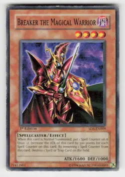 Structure Deck: Spellcaster's Judgment #SD6-EN009 Breaker the Magical Warrior - Image 1