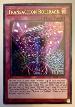 Yugioh Transaction Rollback RA04-EN105 Ultra Rare 1st Ed Near Mint - Image 1
