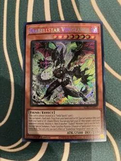 Diabellstar Vengeance ALIN-EN011 Alliance Insight Secret Rare 1st Ed NM Yu-Gi-Oh - Image 1