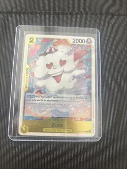 2x Zeus OP11-106 One Piece TCG A Fist of Divine Speed English R Foil Playset - Image 1