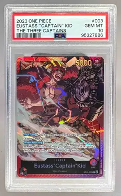 7886 Eustass "Captain" Kid 2023 One Piece The Three Captains ST10-003 PSA 10 - Image 1