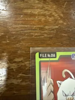 Pokemon Carddass Card Mankey File No.56 Bandai Pocket Monsters 1997 - Image 2