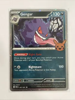 Gengar (Cosmos Holo) 057/091 Trick or Trade 2024 Pokemon Card TCG - Image 1