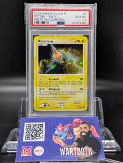 Pokemon Cards: Great Encounters Rare Holo: Rotom 7/106 PSA 10 - Image 1