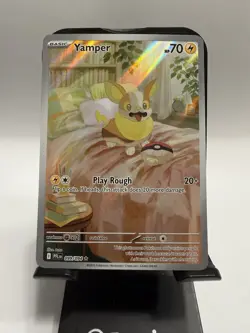 Yamper 099/094 Full Art NM Phantasmal Flames Pokemon Card TCG Holo NM - Image 1