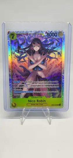 Nico Robin EB03-055 SR Foil English One Piece TCG Card Near Mint - Image 1