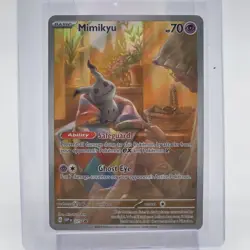 Pokemon Mimikyu 075/SVP Scarlet & Violet Paldean Fates ETB Promo Full Art Card - Image 1