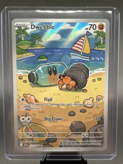 Pokemon Dwebble 129/086 SV: Black Bolt Illustration Rare Holo Card (NM) - Image 1