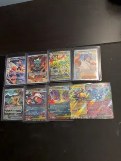 Pokemon TCG EX and Full Arts 9x Card Lot NM-Mint - Image 1