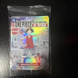 ONE PIECE College Basketball US Voyage Monkey.D.Luffy card - Image 1