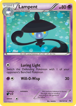 Lampent 59/101 Uncommon | Noble Victories | Pokemon Card - Image 1
