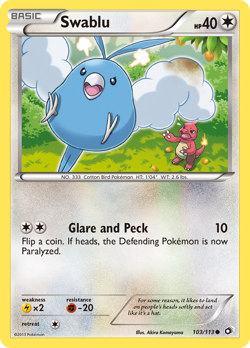 Swablu 103/113 Common | Legendary Treasures | Pokemon Card - Image 1