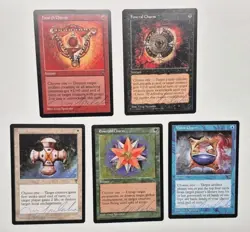 Signed Visions 5 Charm Set Funeral Hearth Emerald Hope Vision Greg Spalenka MTG - Image 1