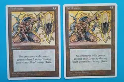Magic the Gathering MTG Fourth (4TH) Editon MEEKSTONE X 2 LP/EX & MP RARE 1995 - Image 1