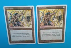 Magic the Gathering MTG Fourth (4TH) Editon MEEKSTONE X 2 LP/EX & MP RARE 1995 - Image 2