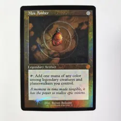 Mox Amber Foil Old Border The Brothers' War: Retro Frame 35 BRR MTG - Image 1
