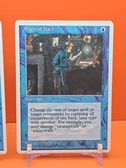 🔵🔵🔵 (2) 1995 MAGIC The Gathering MAGICAL HACK 4TH EDITION PLAYED 🔵🔵🔵 - Image 3