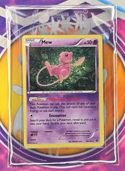 🔥Pokemon Mew TCG Holo Rare Card 29/124 XY Fates Collide 2016 Fresh Sleeved 👍📈 - Image 3