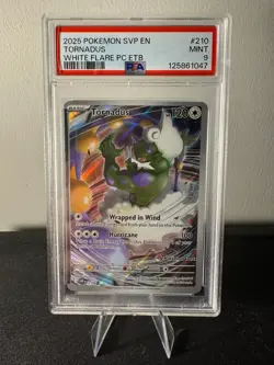 2025 SVP En Tornadus White Flare Pokemon Center ETB Black Star Promo PSA 9 - Image 1