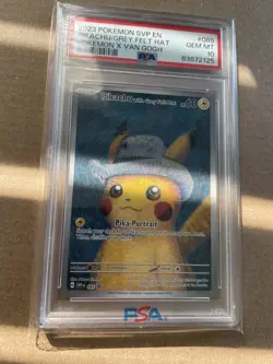 Pikachu With Grey Felt Hat SVP 085 Pokemon Van Gogh Promo Card PSA 10 GEM MINT⚡ - Image 5